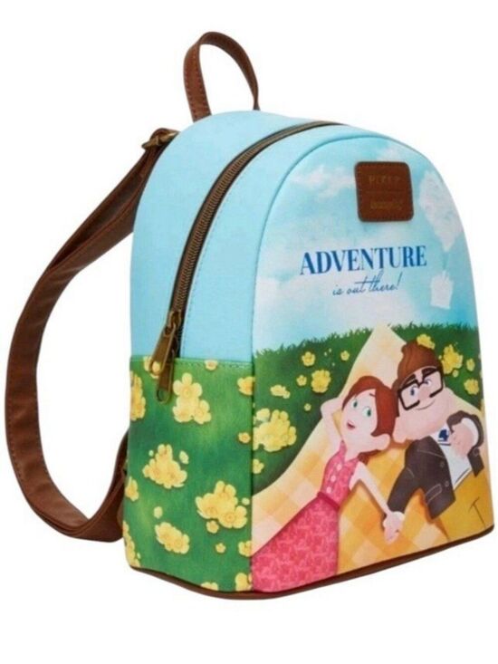 Loungefly Pixar Up Carl & Ellie Picnic Mini Backpack Adventure Out There NWT main image 5